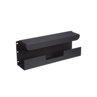 Accesorio Pasacables Para Rack Estándar de 19 in  4 UR  Capacidad de 260 Cables Cat6  4.5 in de Profundidad  Color Negro