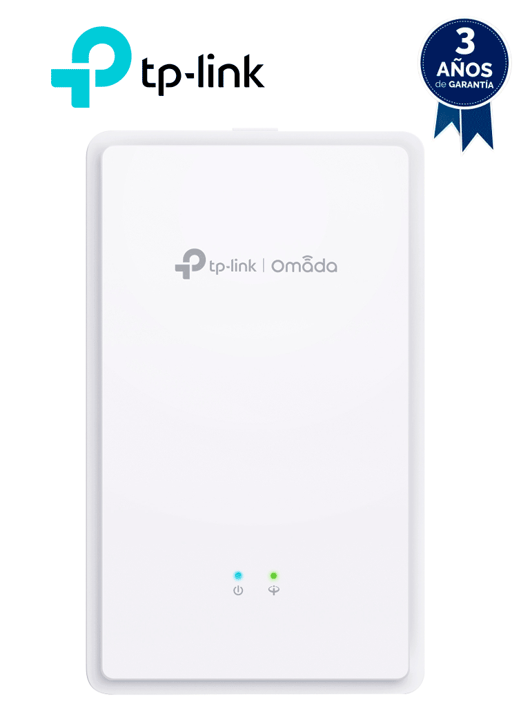 TP-LINK EAP615GP-Wall - GPON Punto de Acceso WiFi AC de Pared/ Velocidad de Hasta 1.2Gbps en 5GHz y 574Mbps en 2.4GHz/ Multi SSID & Beamforming/ Capacidad para VoIP/ Gestión Centralizada Omada