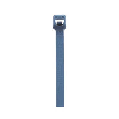 Cincho Pan-Ty™ 203mm Largo x 3.4mm ancho   Intermedio de Nylon 6.6 y Metal Detectable  Color Azul. 100 Piezas.