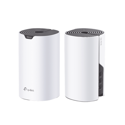 Kit 2 Routers Inalámbricos MESH Interior para Hogar / Doble Banda Wi-Fi 5 AC1900 Mbps / 3 Puerto Gigabit WAN/LAN / 3 Antenas Internas / Administración Mediante la App Deco (iOS  Android)