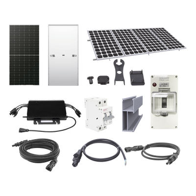 Kit Solar para Interconexión de 2.2KW de Potencia Pico 220Vcc con Microinversor y 4 Módulos de 575 W (Incluye Montaje y Protecciones)