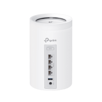 KIT 2 Routers Inalámbrico MESH Interior para Hogar / Triple Banda Wi-Fi 7 BE9300 Mbps / 2 Puerto 2.5 Gigabit WAN/LAN / 4 Antenas Internas / Operación Multi-Link MLO / Administración Mediante la App Deco (iOS  Android) / HomeShield