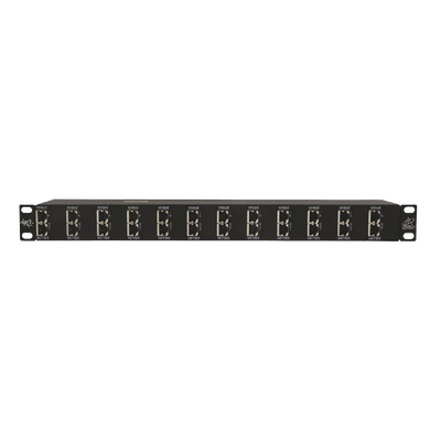 Protector de puertos IP de 12 Canales para uso en CAT5e  CAT6 y CAT6A.