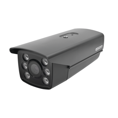 Bala TURBOHD 1 Megapixel (720p) / Identificación de PLACAS VEHICULARES / CLIMAS EXTREMOS / Lente Mot. 6 a 22 mm / Luz Blanca 40 mts / Exterior IP66
