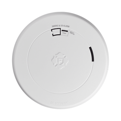 Detector Combo de Humo/CO  Autónomo  Batería Sellada de Litio de 10 años  No Requiere Panel  Diseño Ultra Delgado  No Requiere Cableado