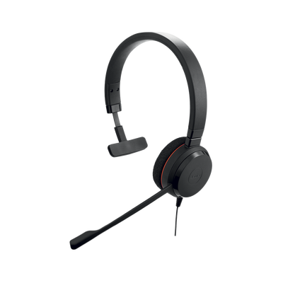 Jabra Evolve 30 Mono con conexión USB / 3.5mm  micrófono con cancelación de ruido y controlador en el cable con botones e indicadores LED (5393-829-309)
