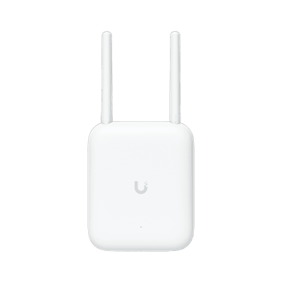 Access Point UniFi WiFi U7 Outdoor WiFi 7 802.11be doble banda  MU-MIMO 2x2 en cada banda  Puerto 2.5G  antena sectorial integrada 90° en 2.4 y 45° en 5 GHz  conectores para antenas omnidireccionales (incluidas)  No incluye inyector POE