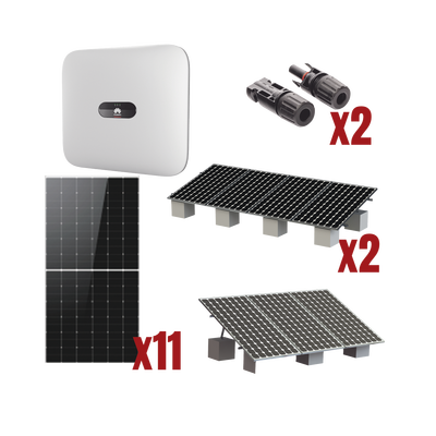 Kit Solar Interconexion  / 6 kW  220Vca / Inversor HUAWEI/ Montaje Incluido