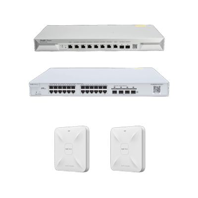 Solución Completa de Red para hasta 1500 Clientes y hasta 9 servicios de Internet.  Ideal para Iniciar un Proyecto de Hotelería u Oficina