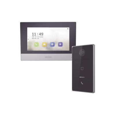Kit de Videoportero IP / Frente de calle para exterior / 2MP / Lector de Tarjeta MiFARE / Monitor Interior / WiFi / Pantalla de 7" Touch