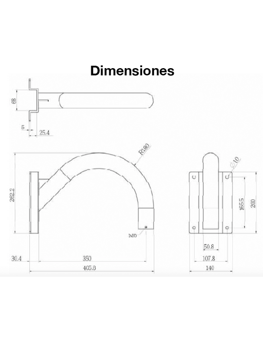 VIVOTEK AM-221 - Soporte para montaje en pared tipo cuello de ganso