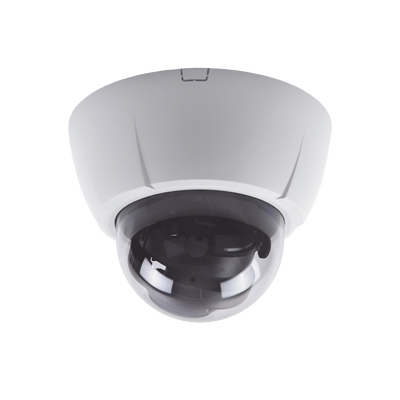 Cámara Domo IP 3 MP | Lente Varifical 3.3 - 10 mm | IR 20 m | PoE | Entrada y Salida de Alarma | Interior | Micro SD | Audio de Dos Vías