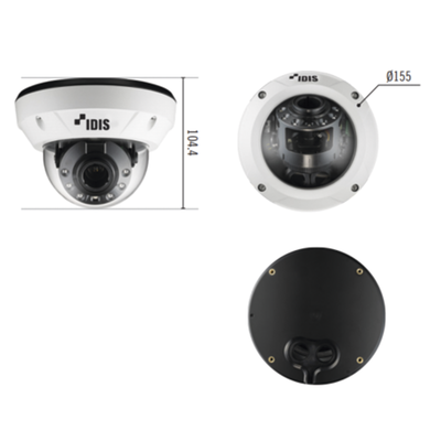 Domo IP 8MP | Varifocal MOTORIZADO | IR 30 m | Entrada/Salida de Alarma | POE | Audio de Dos Vias | ICR Dia/Noche | MicroSD (256 GB)