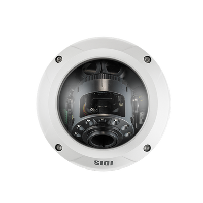Domo IP 8MP | Varifocal MOTORIZADO | IK10/IP67 |  IR 40 m | Entrada/Salida de Alarma | POE | ICR Dia/Noche | MicroSD Hasta 256 GB | Videoanaliticos Integrados | Cumple con NDAA