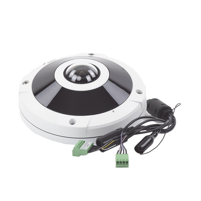 Cámara Fisheye 12MP | IK10/IP67  | Vista en 180°/360° | WDR | microSD | Intelligent Codec | IR 15m | Failover | Audio de Dos Vías