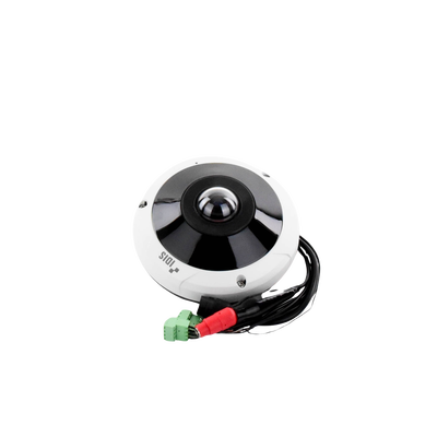 Fisheye IP 12 Megapíxeles  | Múltiples Vistas | IK10/IP67 | MicroSD Hasta 256Gb | IR 15M | WDR Real | Entrada Y Salida De Alarma | Dewarping | Cumple con NDAA
