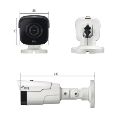 Bala IP 8 MP | IK10/IP67 |  IR 40 M | Entrada/Salida de Alarma | POE | Audio de Dos Vias | MicroSD (256 GB)