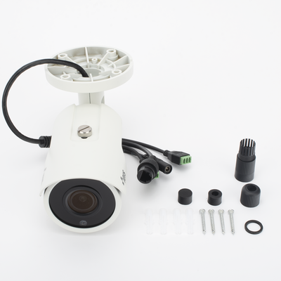Camara Bala IP 5MP | LENTE MOT 2.7 - 13.5 MM |Compatible Con Terceros | API   Onvif Profile S/T | IK10 IP67 | 30M IR | H.265  | SOPORTA E/S ALARMA| SOPORTA E/S AUDIO