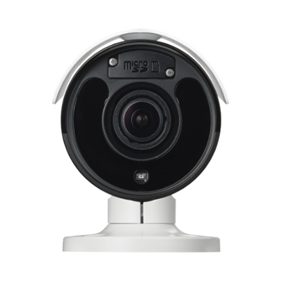 Cámara Bala IP de 2 Megapíxeles | Audio bidireccional | Alarma I/O | IK10/ Exterior IP67 | MicroSD | Audio de Dos Vias | WDR | Cumple con NDAA
