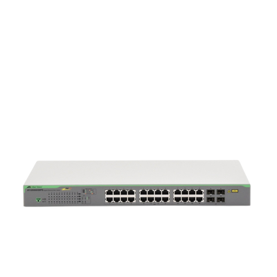 Switch PoE+ Gigabit WebSmart de 24 puertos 10/100/1000 Mbps + 4 puertos SFP Gigabit  185 W