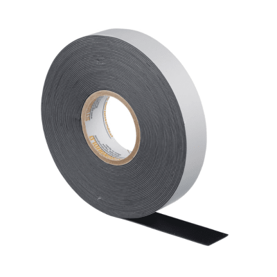 Cinta Eléctrica STRONGHOLD para Aislar de Caucho EPR  Autofusionable  Uso Industrial en Uniones de Alto Voltaje y Temperatura  Grosor 0.76mm (30 mil)  Ancho 19mm  y 9.1m Largo  Color Negro.