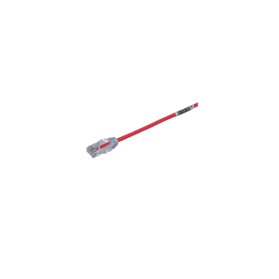 Cable de Parcheo TX6  UTP Cat6  Diámetro Reducido (28AWG)  Color Rojo  0.5 m