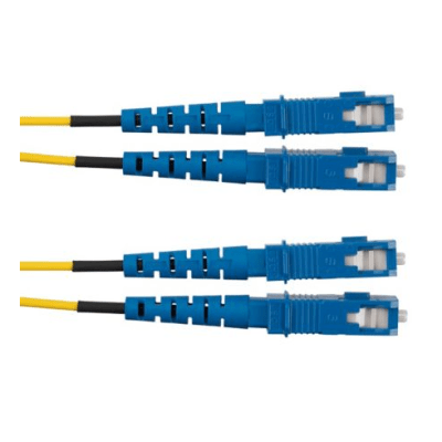 Jumper de Fibra Optica Monomodo 9/125 OS2  SC-SC Duplex  OFNR (Riser)  Color Amarillo  3 Metros