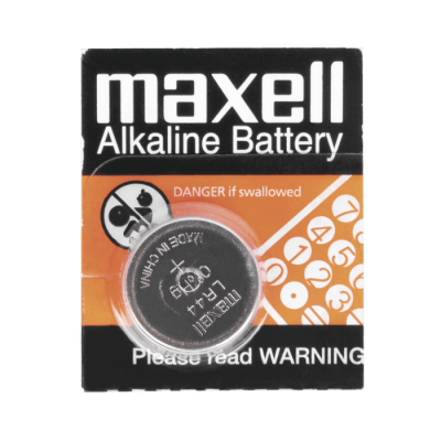Batería Alcalina tipo LR44 (de botón) de 1.5 V 110 mAh