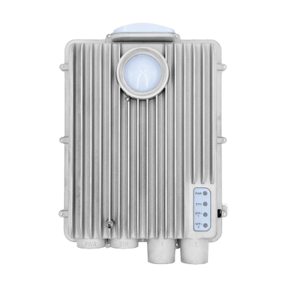 Radio Backhaul PTP  Antena integrada de 8 dBi  MIMO 4X4  4.9 - 6.4 GHz  IP67  Velocidad hasta 3 Gbps  Adaptación automática al entorno  Monitoreo a través de la nube