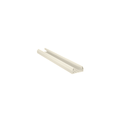 Base para canaleta T-70  de PVC rígido  con orificios perforados para montaje  103.3 x 44.9 x 1800 mm  Color Blanco Mate