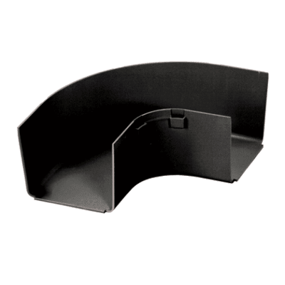 Ángulo Recto a 90º Horizontal  Para Canaletas FiberRunner™ 4X4  Color Negro