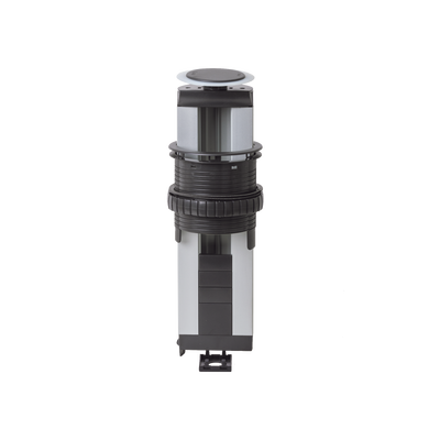 Teleblock Simon K45 para Voz  Datos  Multimedia o Contactos Eléctricos / Capacidad para 5 Módulos K45 / Apertura Automática con Tapa Abatible / Instalación en Mobiliario de Oficina o Comercial / (KTLE205CY)