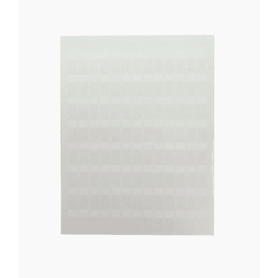 Hojas con 1000 Etiquetas Poliofina para Impresora Láser/Inyección de Tinta  Ancho 96.3mm x Alto 7.6mm  Color Blanco