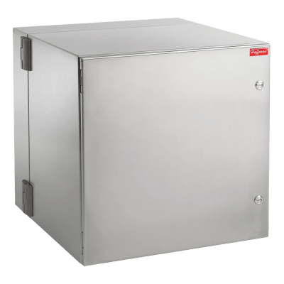 Gabinete Industrial ProTek de Puerta Sólida  Protección NEMA Tipo 4/4X/12  Abatible  Fabricado en Acero Inoxidable SS304  12 UR  Color Gris Claro