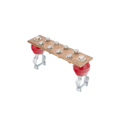 Barra de Unión con 1000 A de Capacidad. Incluye Montaje para Torre y Aisladores.