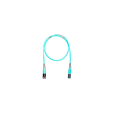 Jumper de Fibra Optica Multimodo 50/125 OM4  LC-SC Duplex  OFNR (Riser)  Color Aqua  5 Metros