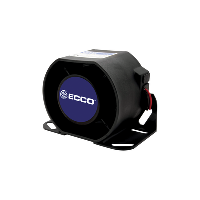 Alarma de reversa vehicular con montaje para superficies  12-36 Vcc  112 dBA