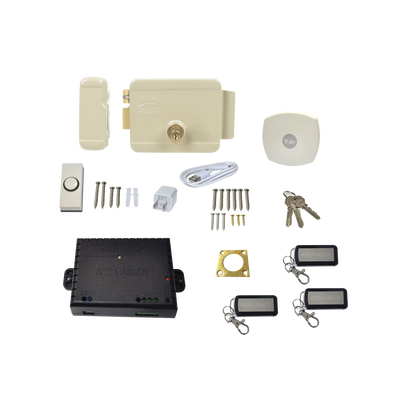 Kit Cerradura Eléctrica 321DC  Izquierda y Hub para Apertura a través de Smartphone   Compatible con YALE CONNECT