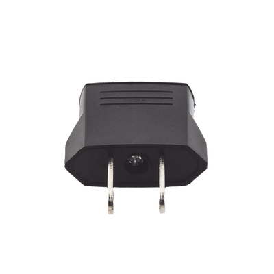 Adaptador de enchufe europea a americano  Calidad PREMIUM @ 6 A ; 110 - 250 Vca