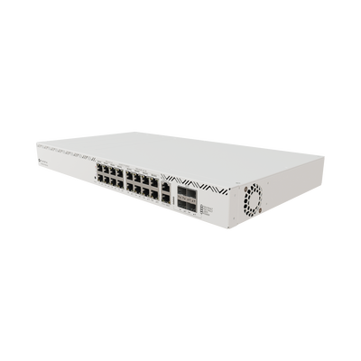 Cloud Router Switch 16 puertos  8 PoE+ y 8 PoE++  Fuentes redundantes Hot-Swap