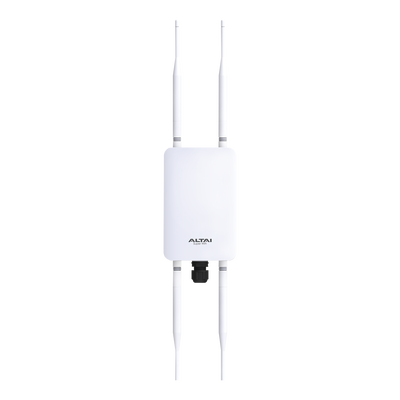 Punto de Acceso Omnidireccional Súper Wi-Fi  Doble Banda en 2.4 y 5 GHz  Hasta 300 m de Cobertura  Hasta 256 Usuarios Concurrentes  Wave 2  MU-MIMO 2x2  Hasta 1267 Mbps  Carcasa IP67