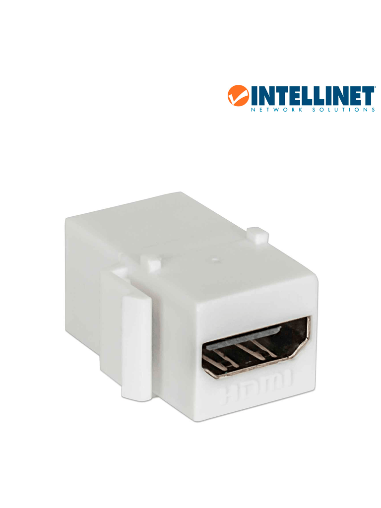 INTELLINET 771351 - Cople HDMI  Keystone  Blanco