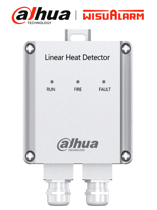 DAHUA WISUALARM DHI-HY-LD413A-I - Unidad adaptadora para sistema de detección de calor mediante cable lineal  Trabaja en conjunto con la terminal DHI-HY-LD413A-P  LEDs indicadores de estado  Compatible con DHI-HY-TSC-40DA-68-200 #LoNuevo #Wisualarm