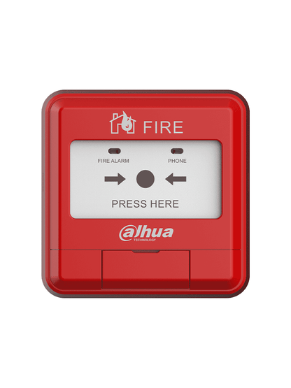 DAHUA WISUALARM HY-1200 - Estacion Manual de Alarma de Emergencia Direccionable/  2 Hilos sin Polaridad/ Cumple con Norma EN54-11/ Saida Independiente Par de Contactos Normalmente Abiertos/ #LoNuevo #Wisualarm #EMW