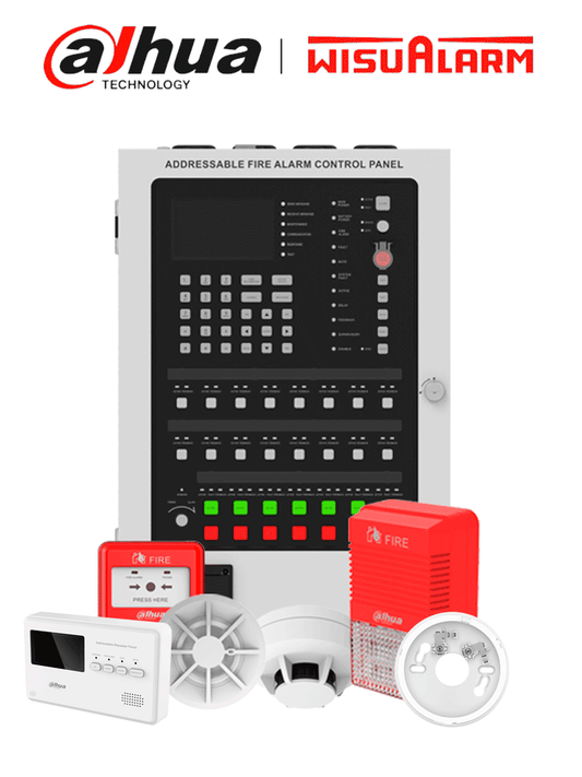 DAHUA WISUALARM HY-1022 PAQUETE - Paquete para certificación de incendio  Sistema direccionable  Incluye: DHI-HY-1301  DHI-HY-TCDZ  DHI-HY-1310  DHI-HY-1200  DHI-HY-ANDZ  DHI-HY-1500  DHI-HY-SGDZ #LoNuevo #Wisualarm