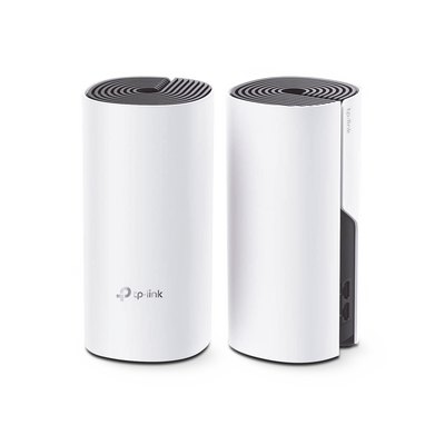 KIT 2 Routers Inalámbricos MESH Interior para Hogar / Doble Banda Wi-Fi 5 AC1200 Mbps / 2 Puerto Gigabit WAN/LAN / 2 Antenas Internas / Administración Mediante la App Deco (iOS  Android)