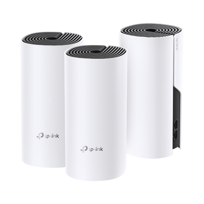 KIT 3 Routers Inalámbricos MESH Interior para Hogar / Doble Banda Wi-Fi 5 AC1200 Mbps / 2 Puerto Gigabit WAN/LAN / 2 Antenas Internas / Administración Mediante la App Deco (iOS  Android)