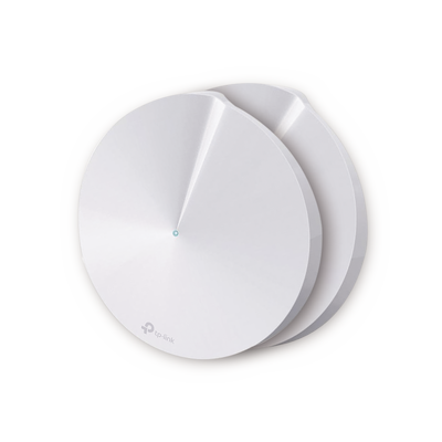 Kit 2 Routers Inalámbricos MESH Interior para Hogar / Doble Banda Wi-Fi 5 AC1300 Mbps / 2 Puerto Gigabit WAN/LAN / 4 Antenas Internas / Administración Mediante la App Deco (iOS  Android) / Protección HomeCare