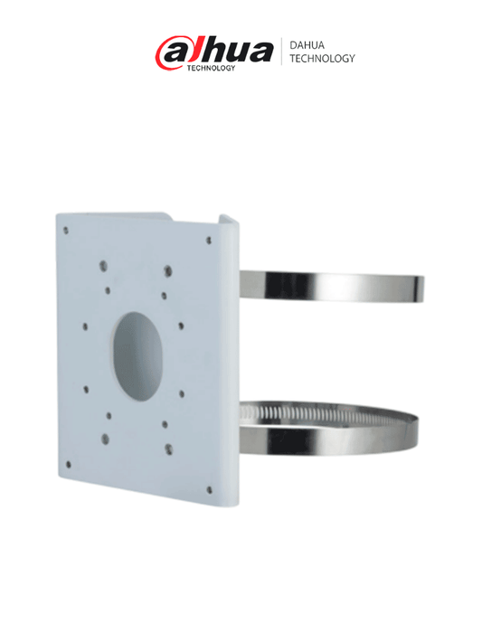 DAHUA PFA156 - Montaje para Poste / Construído en Aluminio / Color blanco / capacidad de carga 5kg / Compatible con postes de diametro 80-150mm / Compatible con cámaras IPC y HAC