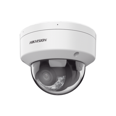 Domo IP 4 Megapixel / Lente 2.8 mm / Dual Light (40 mts IR + 40 mts Luz Blanca) / Darkfighter S / Exterior IP67 / IK10 / Microfono Integrado / WDR 130 dB / 4 Analíticos: AcuSense  Deteccion Facial  Conteo de Personas por Cruce y Zona